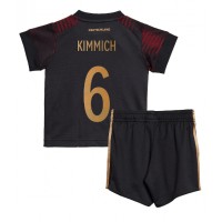 Nemecko Joshua Kimmich #6 Vonkajší Detský futbalový dres MS 2022 Krátky Rukáv (+ trenírky)